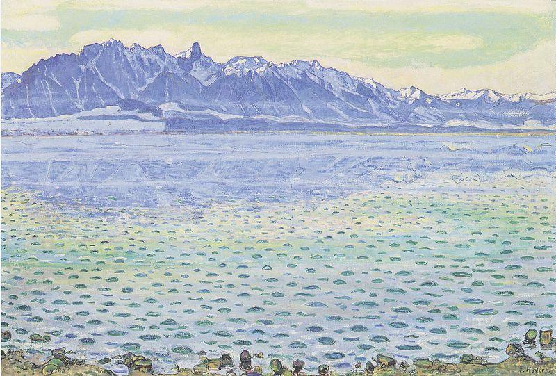 Ferdinand Hodler Thunersee mit Stockhornkette Sweden oil painting art